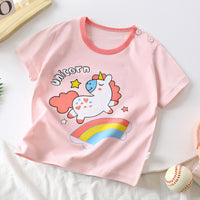 Toddler Cotton Short Sleeve T-Shirt & Pants Set | টডলার কটন হাফ স্লিভ টি-শার্ট ও প্যান্ট সেট
