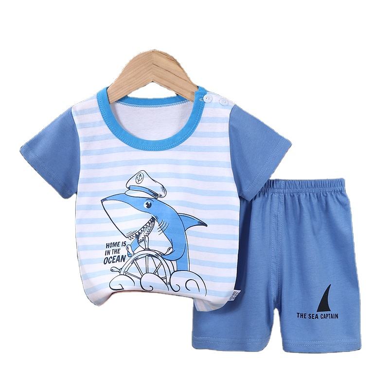 Toddler Cotton Short Sleeve T-Shirt & Pants Set | টডলার কটন হাফ স্লিভ টি-শার্ট ও প্যান্ট সেট