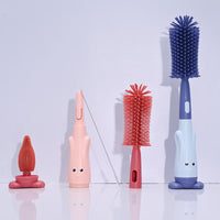 Baby BPA Free Silicone Bottle & Nipple Cleaning Brush Set | বেবি BPA ফ্রি সিলিকোন বোতল ও নিপল ক্লিনিং ব্রাশ সেট