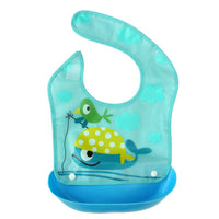 Baby Silicone Feeding Bib with Food Catcher Pocket | বেবি সিলিকন ফিডিং বিব উইথ ফুড ক্যাচার পকেট