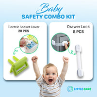 Baby Safety Combo Kit (Electric Socket Cover + Drawer Lock)