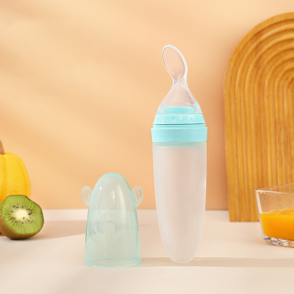 Baby Squeeze Feeding Spoon Bottle 100ml | ১০০ মি.লি. বেবি স্কুইজ ফিডিং স্পুন বোতল