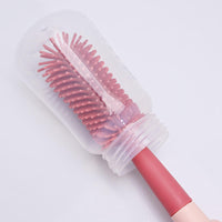 Baby BPA Free Silicone Bottle & Nipple Cleaning Brush Set | বেবি BPA ফ্রি সিলিকোন বোতল ও নিপল ক্লিনিং ব্রাশ সেট