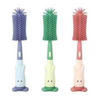 Baby BPA Free Silicone Bottle & Nipple Cleaning Brush Set | বেবি BPA ফ্রি সিলিকোন বোতল ও নিপল ক্লিনিং ব্রাশ সেট