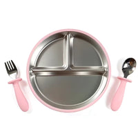 Baby BPA Free Stainless Steel Divided Suction Plate | বেবি BPA ফ্রি স্টেইনলেস স্টিল ডিভাইডেড সাকশন প্লেট