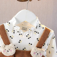 Baby Girl Bear Strap Corduroy Dress | বেবি গার্ল বেয়ার স্ট্র্যাপ কর্ডুরয় ড্রেস