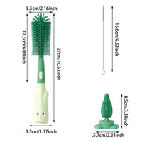 Baby BPA Free Silicone Bottle & Nipple Cleaning Brush Set | বেবি BPA ফ্রি সিলিকোন বোতল ও নিপল ক্লিনিং ব্রাশ সেট