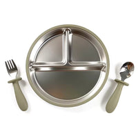 Baby BPA Free Stainless Steel Divided Suction Plate | বেবি BPA ফ্রি স্টেইনলেস স্টিল ডিভাইডেড সাকশন প্লেট
