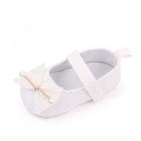Baby Girl Solid Color Bow Soft Sole Non-Slip Shoes | বেবি গার্ল সলিড কালার বো সফট সোল নন-স্লিপ শুজ