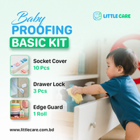 Baby Proofing Basic Kit (Socket Cover 10 Pcs + Drawer Lock 3 Pcs + Edge Guard 1 Roll)
