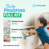 Baby Proofing Full Kit (Socket Cover 20 Pcs + Drawer Lock 8 Pcs + Edge Guard 2 Roll)