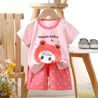 Boys Cotton Short Sleeve T-Shirt & Shorts Set | ছেলেদের কটন হাফ স্লিভ টি-শার্ট ও শর্টস সেট