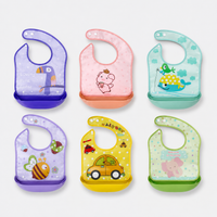 Baby Silicone Feeding Bib with Food Catcher Pocket | বেবি সিলিকন ফিডিং বিব উইথ ফুড ক্যাচার পকেট
