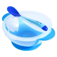 Baby Suction Bowl with Temperature Sensing Spoon | টেম্পারেচার সেন্সিং চামচসহ বেবি সাকশন বোল
