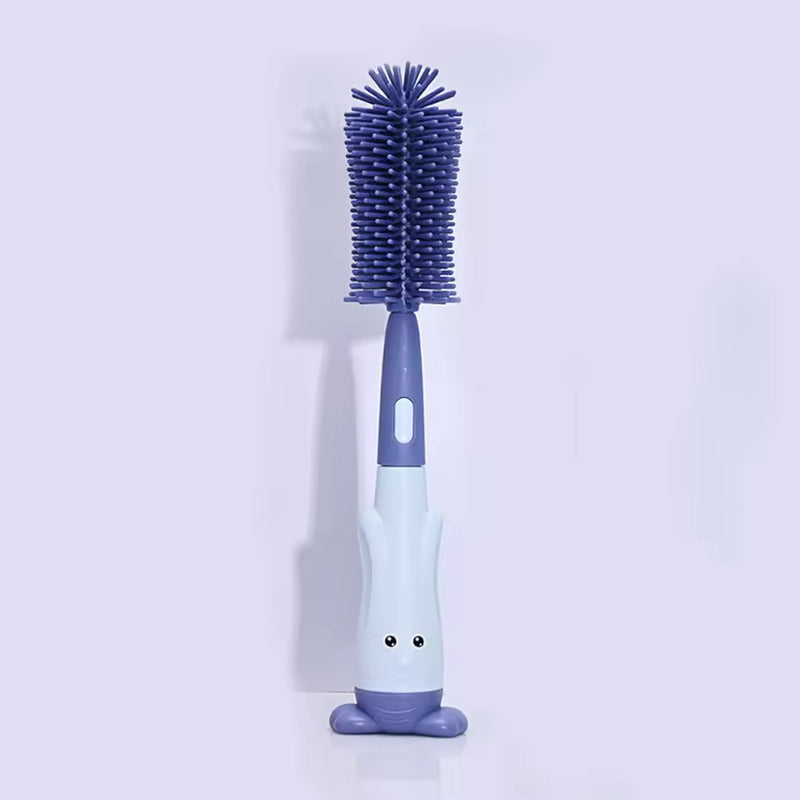 Baby BPA Free Silicone Bottle & Nipple Cleaning Brush Set | বেবি BPA ফ্রি সিলিকোন বোতল ও নিপল ক্লিনিং ব্রাশ সেট