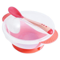 Baby Suction Bowl with Temperature Sensing Spoon | টেম্পারেচার সেন্সিং চামচসহ বেবি সাকশন বোল